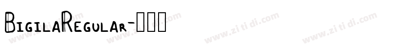BigilaRegular字体转换