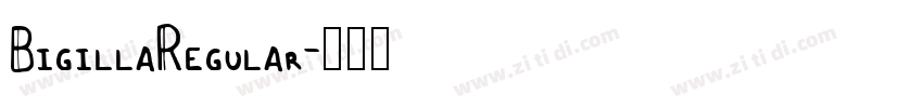 BigillaRegular字体转换