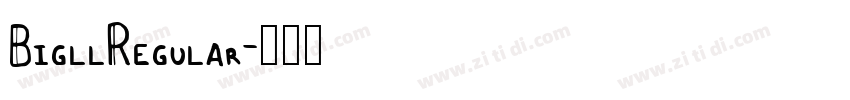 BigllRegular字体转换