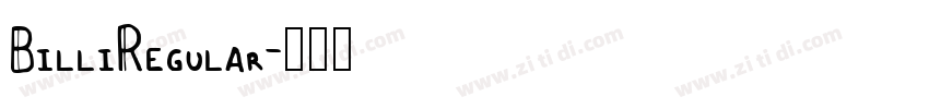 BilliRegular字体转换
