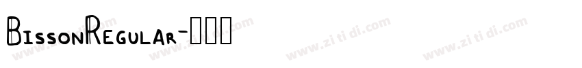 BissonRegular字体转换 BissonRegular字体转换