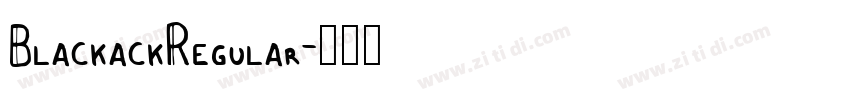 BlackackRegular字体转换