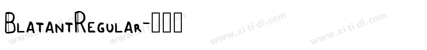 BlatantRegular字体转换