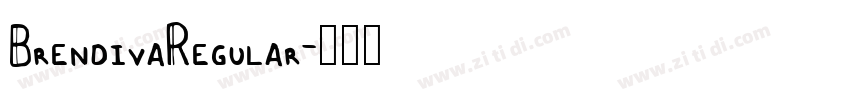 BrendivaRegular字体转换