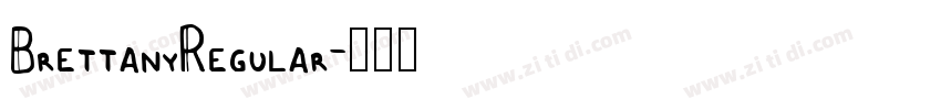 BrettanyRegular字体转换