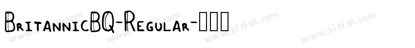 BritannicBQ-Regular字体转换