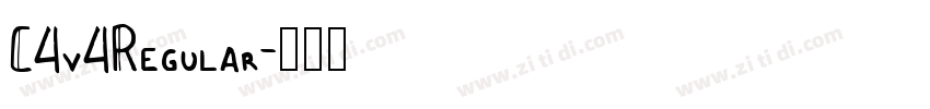 C4v4Regular字体转换