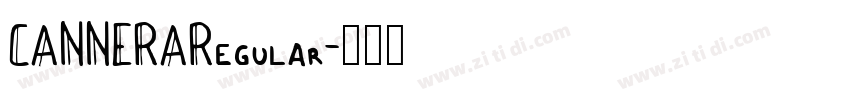 CANNERARegular字体转换