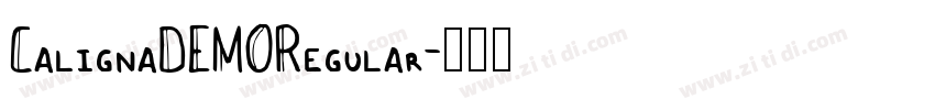 CalignaDEMORegular字体转换