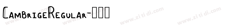 CambrigeRegular字体转换 CambrigeRegular字体转换