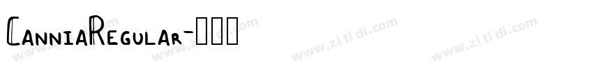 CanniaRegular字体转换 CanniaRegular字体转换