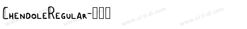 ChendoleRegular字体转换