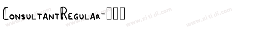 ConsultantRegular字体转换