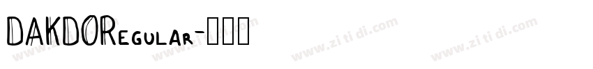 DAKDORegular字体转换