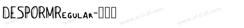 DESPORMRegular字体转换