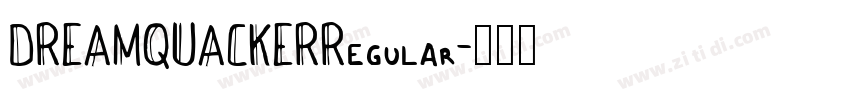 DREAMQUACKERRegular字体转换