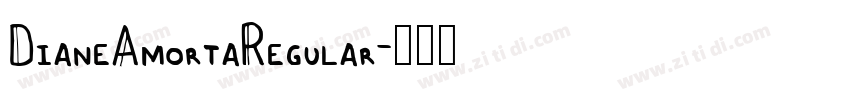 DianeAmortaRegular字体转换