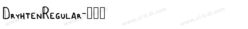DryhtenRegular字体转换