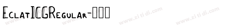 EclatICGRegular字体转换