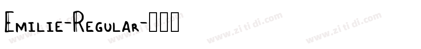 Emilie-Regular字体转换