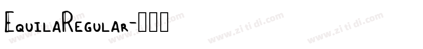 EquilaRegular字体转换