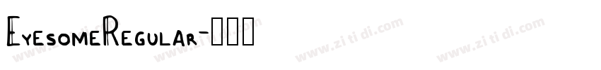 EyesomeRegular字体转换