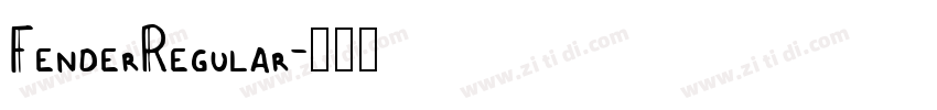 FenderRegular字体转换
