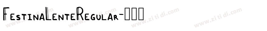 FestinaLenteRegular字体转换