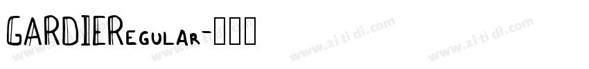 GARDIERegular字体转换