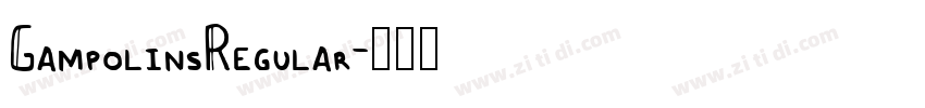 GampolinsRegular字体转换