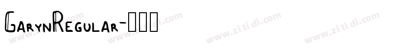 GarynRegular字体转换