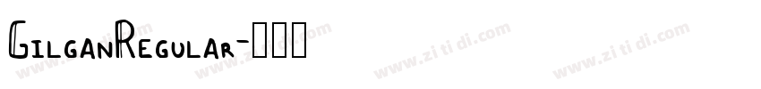 GilganRegular字体转换