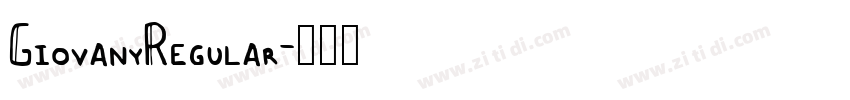 GiovanyRegular字体转换