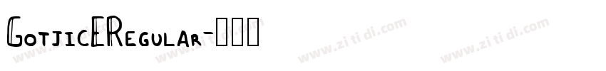 GotjicERegular字体转换