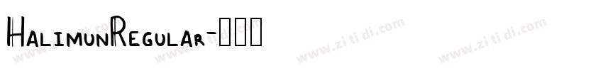 HalimunRegular字体转换 HalimunRegular字体转换