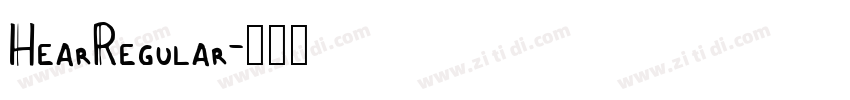 HearRegular字体转换