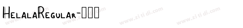 HelalaRegular字体转换