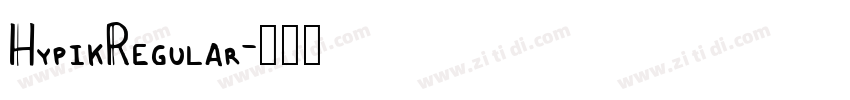 HypikRegular字体转换