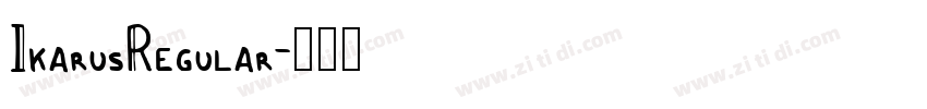 IkarusRegular字体转换