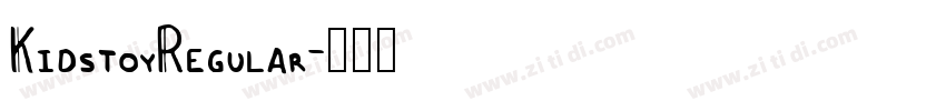 KidstoyRegular字体转换