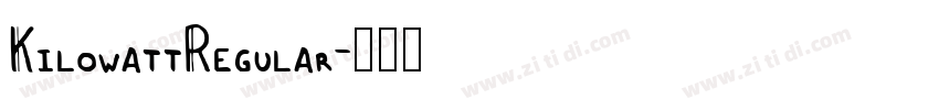 KilowattRegular字体转换