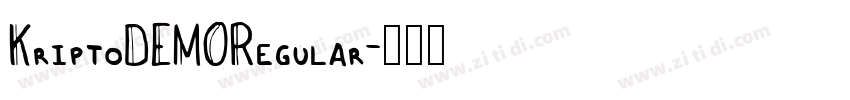 KriptoDEMORegular字体转换