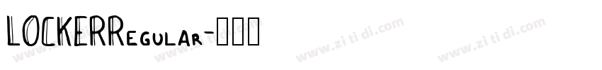 LOCKERRegular字体转换