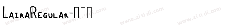 LairaRegular字体转换