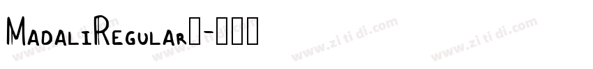 MadaliRegular◆字体转换