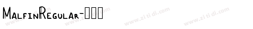 MalfinRegular字体转换