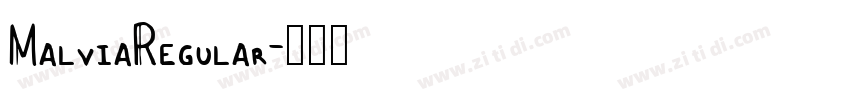 MalviaRegular字体转换