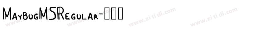 MaybugMSRegular字体转换