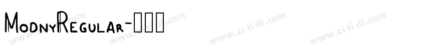 ModnyRegular字体转换