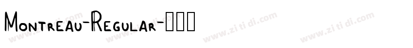 Montreau-Regular字体转换